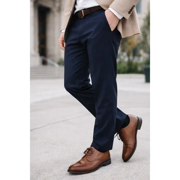 Goodfellow Brown Cap Toe Oxford Dress Shoes Men's 10.5 Classic Formal - Picture 2 of 11